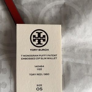 T Monogram Puffy Patent Wallet